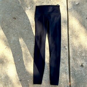 Lululemon black leggings, size 6